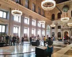 When you enter the hall of the palace, you can see When you enter the hall of the palace, you can see the marble which is placed on the floor. The maps on it are based on the world maps and star charts